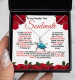 To My Wife Girlfriend Soulmate Necklace - I Wish Turn Back The Clock - Find You Sooner and Love You Longer - Love Knot Necklace Alluring Beauty Necklace - Cross Dancing Necklace 029G - TGV