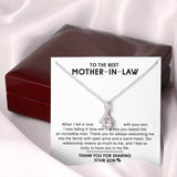 To The Best Mother-In-Law Necklace - Thank You For Sharing Your Son - Alluring Beauty Necklace - TGV