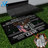 101st Airborne Division Military Veteran Eagle American Doormat, Custom Doormat All Over Printed