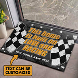Dirt Track Racing This Home Is Built On Love and Racing Personalized Non-Slip Rubber Backing Doormat HG