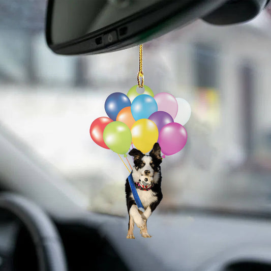Border Collie Fly With Bubbles Dog Hanging Ornament Dog Ornament Godmerch