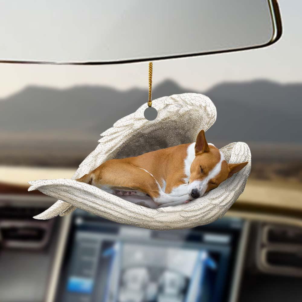 Godmerch- Ornaments- Basenji sleeping angel Basenji lovers dog moms ornament, Dog Ornaments, Car Ornaments