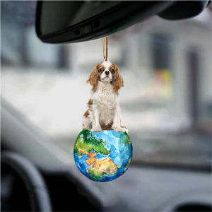 Cavalier King Charles Spaniel-Around My Dog-Two Sided Ornament