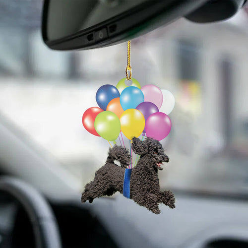 Black Poodle Fly With Bubbles Dog Hanging Ornament Dog Ornament Godmerch