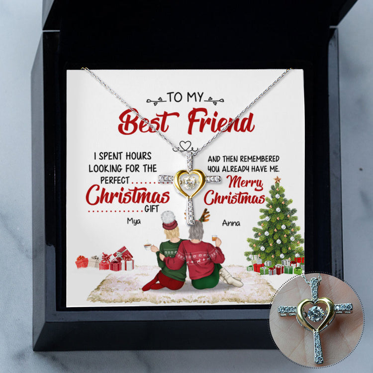 Friends Best Christmas Gift Is Me - Personalized Alluring Beauty Necklace - Gift for Friends 336C - TGV