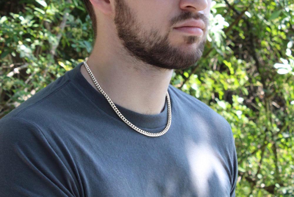 Husband Cuban Link Chain, Gift for Husband Anniversary, Romantic Gift for Him