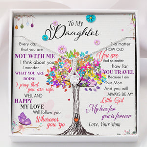 To My Daughter | My Love For You | Gift for Daughter from Mom Alluring Beauty Necklace