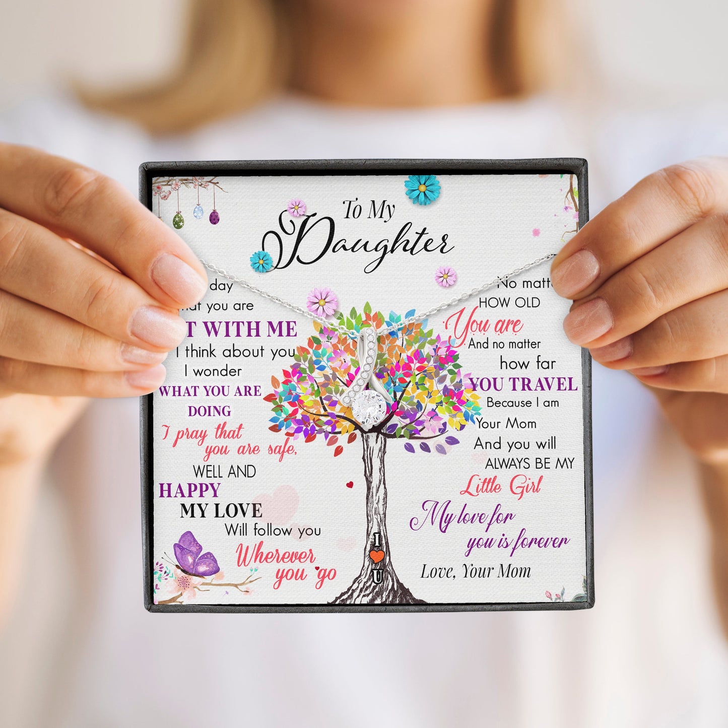 To My Daughter | My Love For You | Gift for Daughter from Mom Alluring Beauty Necklace