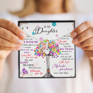 To My Daughter | My Love For You | Gift for Daughter from Mom Alluring Beauty Necklace