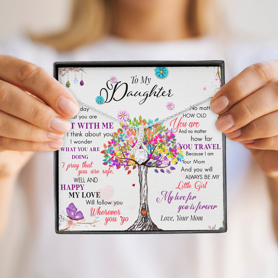 To My Daughter | My Love For You | Gift for Daughter from Mom Alluring Beauty Necklace