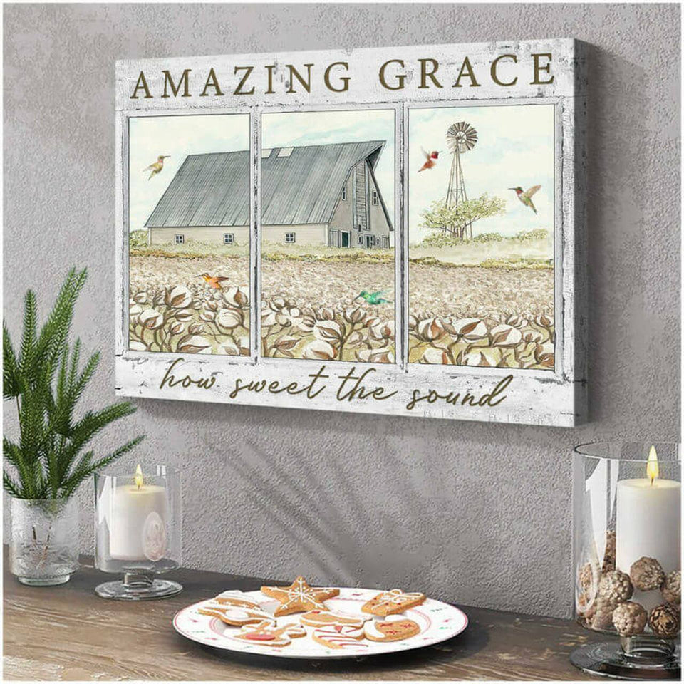 Hummingbird Outside Premium Canvas Wall Art