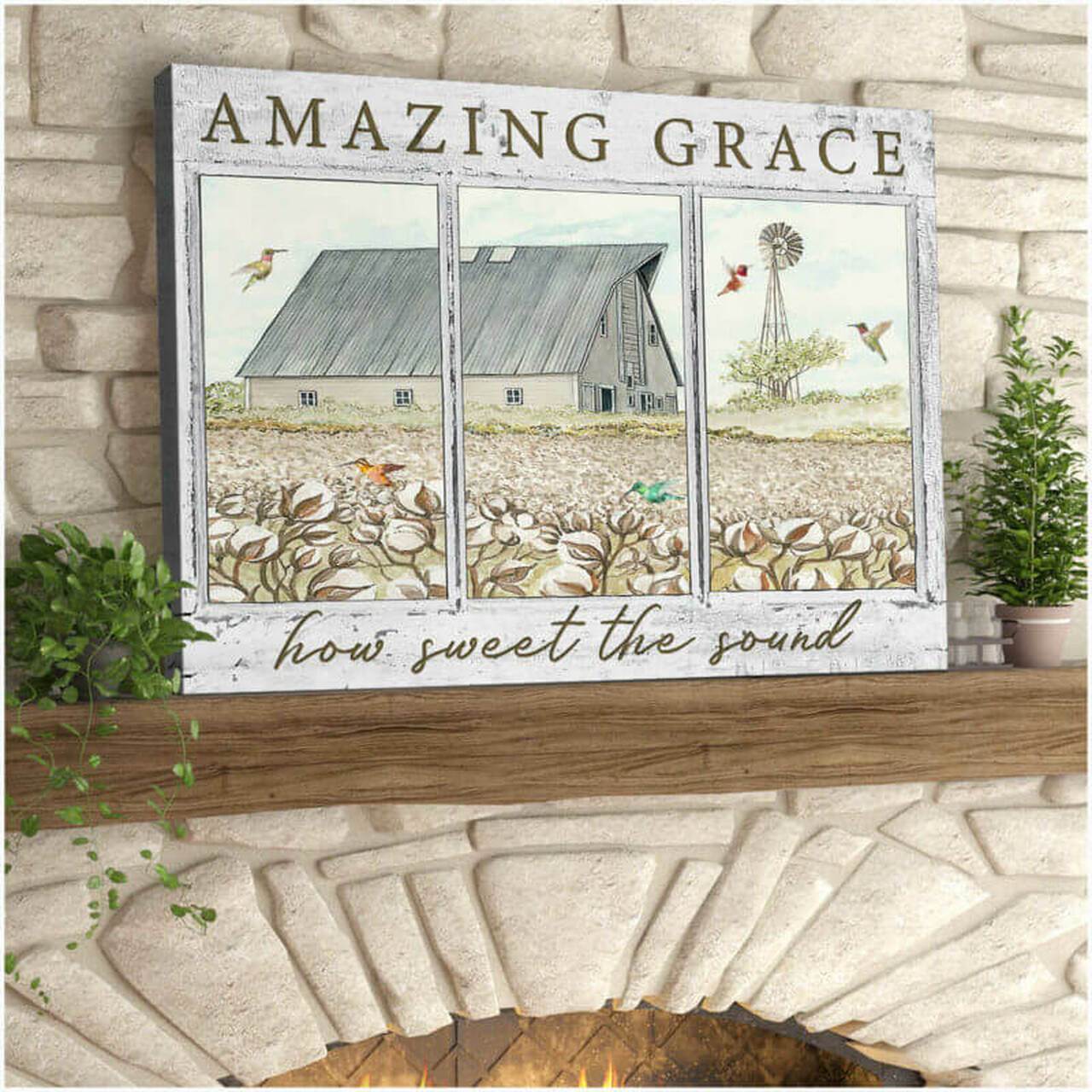 Hummingbird Outside Premium Canvas Wall Art