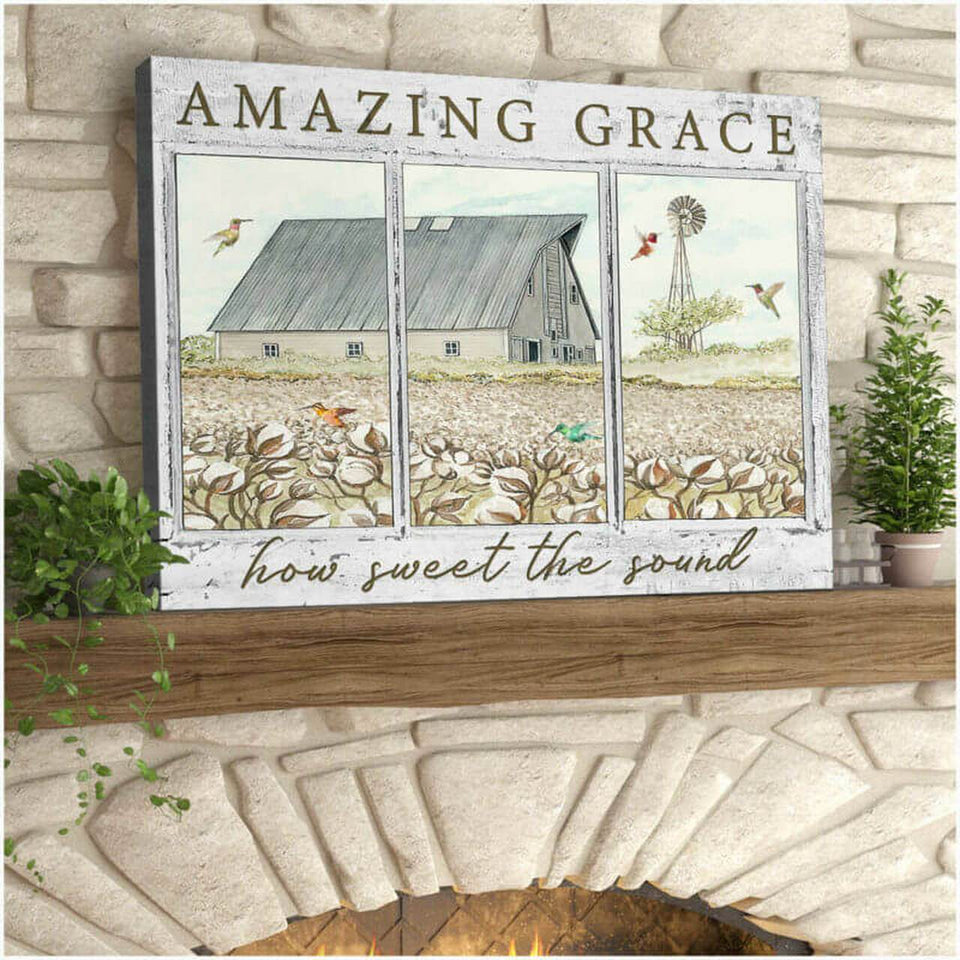 Hummingbird Outside Premium Canvas Wall Art