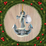 Ornament - Personalized Sailor Custom Name Shaped Ornament, Custom Shaped Flat Ornament Christmas, Christmas Decor