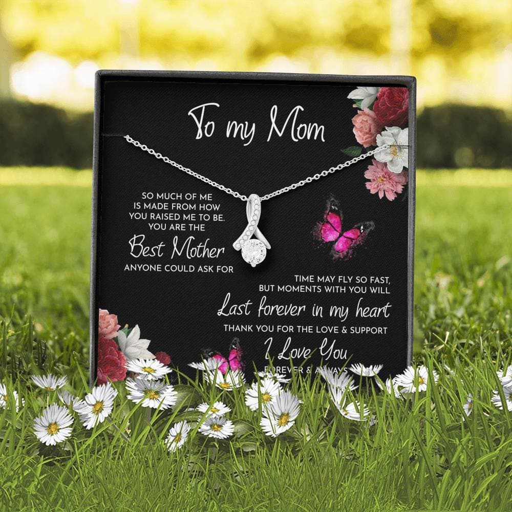 To My Mom Necklace Thank You For The Love And Support Alluring Beauty Necklace XL346A