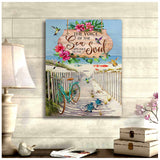 Turtle and Beach The Voice Canvas Wall Art