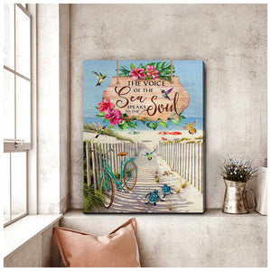 Turtle and Beach The Voice Canvas Wall Art