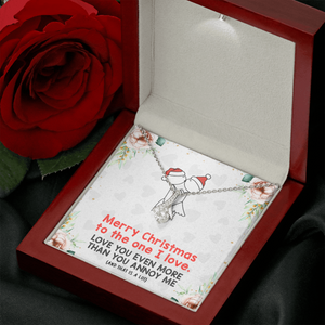 To My Wife, Soulmate, Girlfriend Necklace - Merry Christmas To The One I Love - Alluring Necklace - TGV