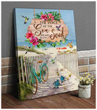 Turtle and Beach The Voice Canvas Wall Art