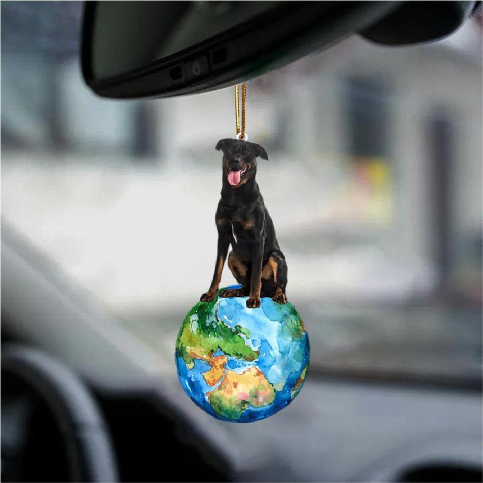 Beauceron-Around My Dog-Two Sided Ornament