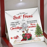 Friends Best Christmas Gift Is Me - Personalized Alluring Beauty Necklace - Gift for Friends 336C - TGV