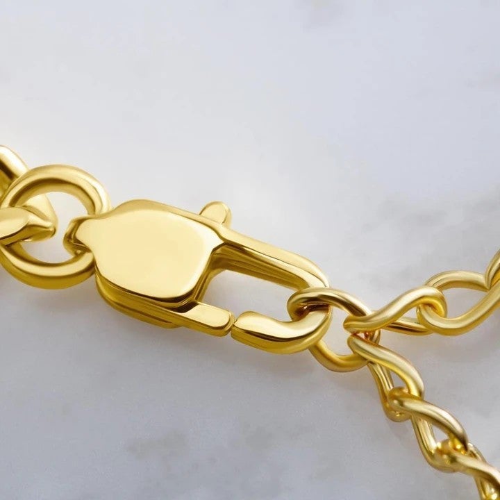 To My Big'ol Cowboy Necklace Gift You And Me Together, Forever Boy I Love You Cuban Link Chain Necklace 015H - TGV