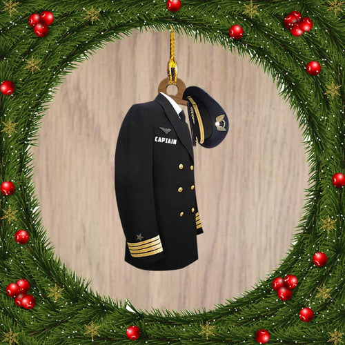 Ornament - Personalized Pilot Name Custom Shaped Ornament Hanger Decor, Custom Shaped Flat Ornament Christmas, Christmas Decor