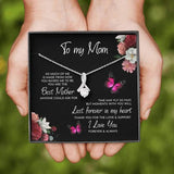 To My Mom Necklace Thank You For The Love And Support Alluring Beauty Necklace XL346A