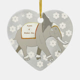 14Th Wedding Anniversary Elephant Ceramic Ornament