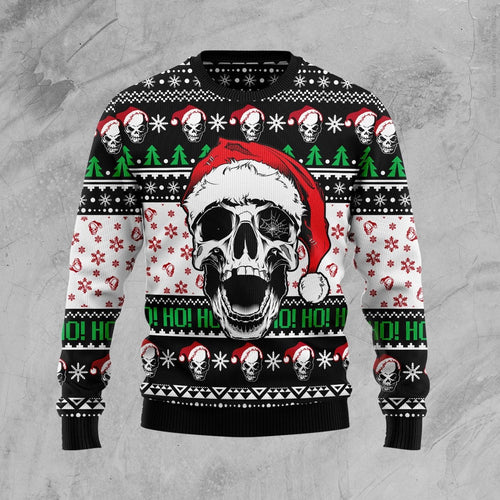Skull Xmas Ugly Christmas Sweater 