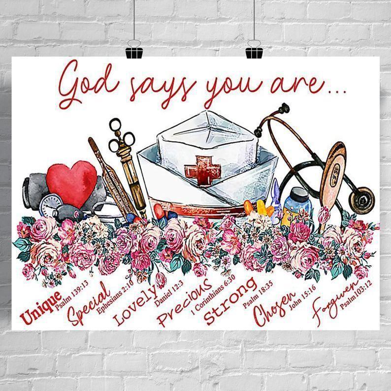 God says you are doctor Canvas Wall Art, Canvas Home Decor