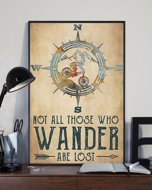 Cycling Not All Vertical Wall Hanging, Wall Decor Visual Art