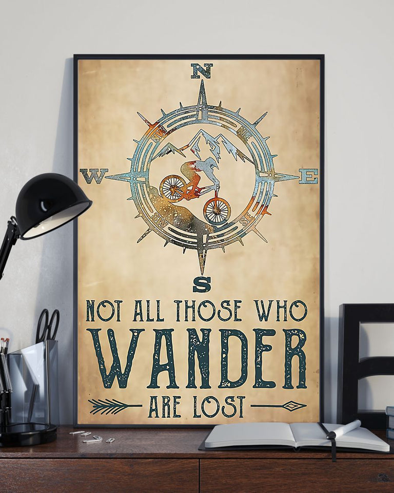 Cycling Not All Vertical Wall Hanging, Wall Decor Visual Art