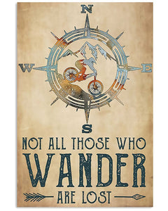 Cycling Not All Vertical Wall Hanging, Wall Decor Visual Art