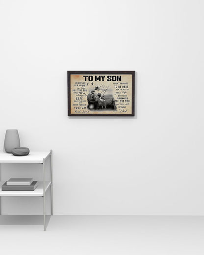 Fishing I Pray You'll Always Be Safe Wall Hanging, Wall Decor Visual Art