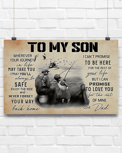 Fishing I Pray You'll Always Be Safe Wall Hanging, Wall Decor Visual Art