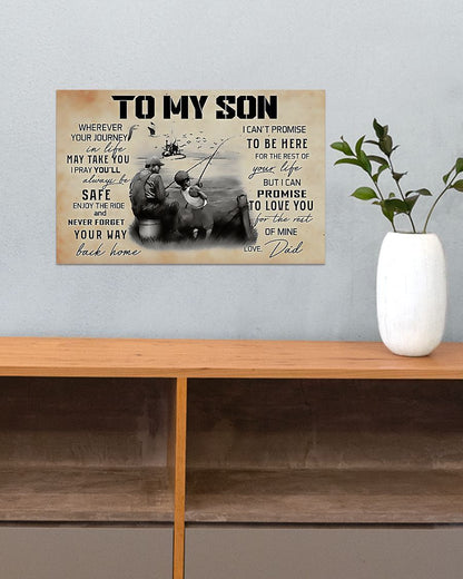 Fishing I Pray You'll Always Be Safe Wall Hanging, Wall Decor Visual Art