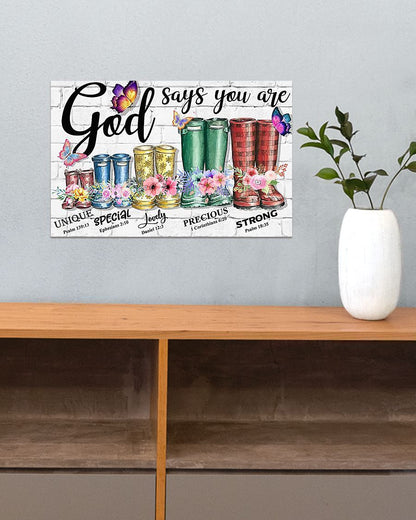 Garden God Says You Are Wall Hanging, Wall Decor Visual Art