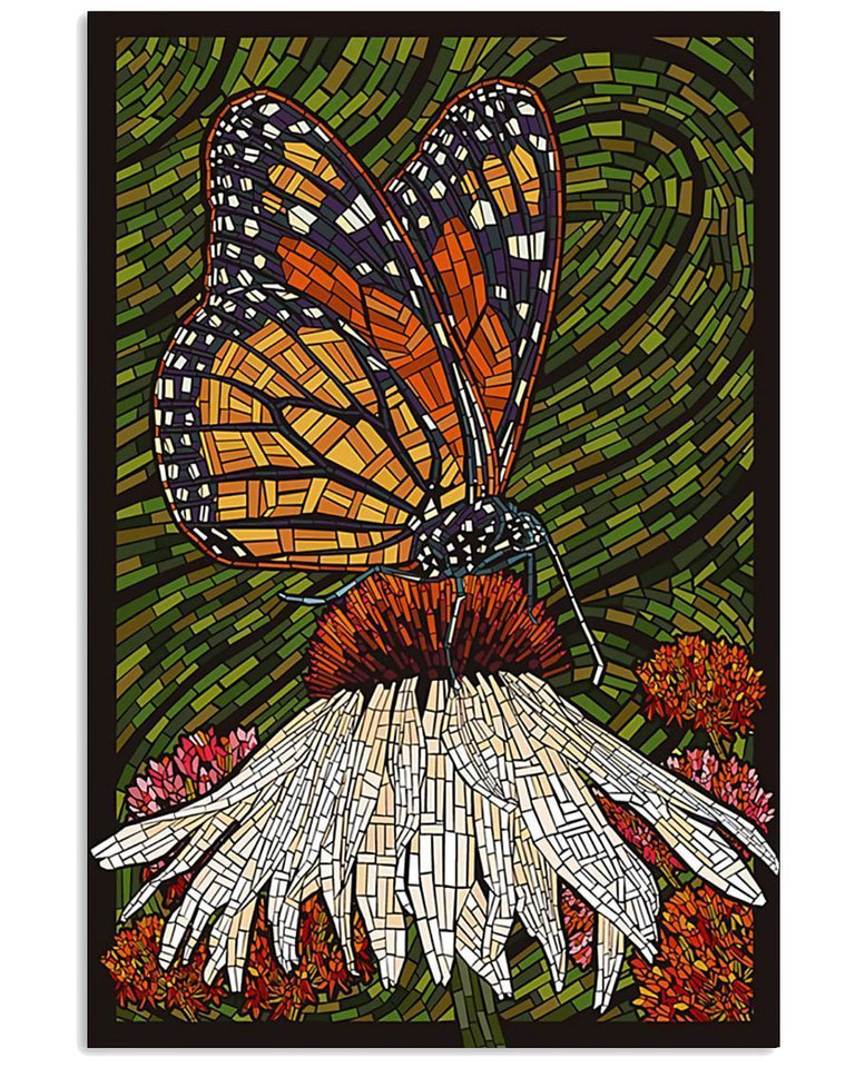 Butterfly Art Vertical Wall Art Prints, Wall Decor Visual Art