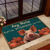 Hey There Pumpkin Pig Halloween Doormat | Best Outdoor Halloween Decoration