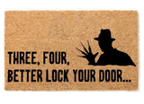 Outdoor Mat- Halloween Better Lock Your Door Printed Doormat Home Decor