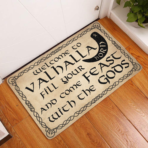 Outdoor Mat- Welcome To Valhalla Printed Doormat Home Decor