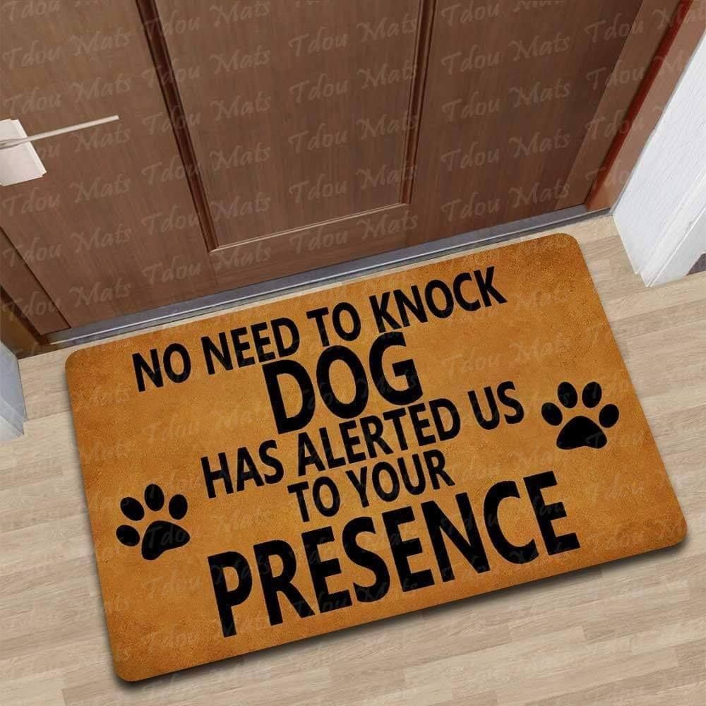 Outdoor Mat- No Need To Knock Dog Printed Doormat Home Decor