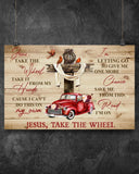 Jesus Take The Wheel Easter Canvas And Poster Wall Decor Visual Art