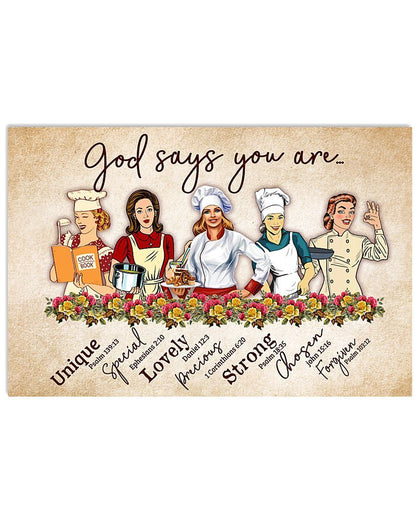 Lunch Lady God Say You Are Poster Easter Canvas Wall Art, Wall Decor Visual Art, Canvas Decor