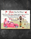 Jesus Take The Wheel Easter Canvas And Poster Wall Decor Visual Art