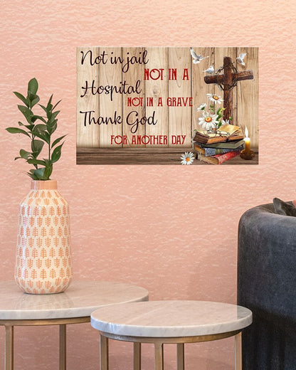 Thank God Easter Canvas And Poster, Wall Decor Visual Art, Wall Poster, My Poster Wall