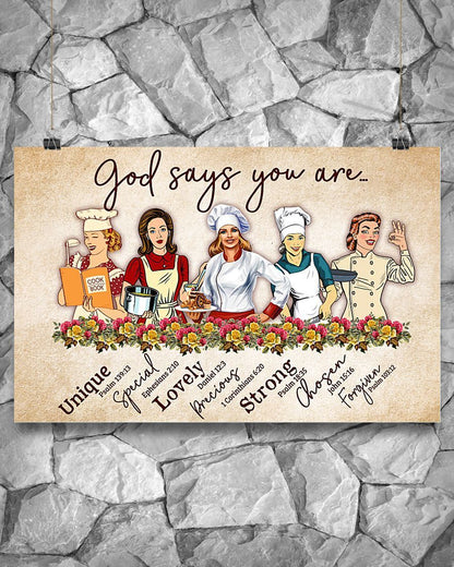 Lunch Lady God Say You Are Poster Easter Canvas Wall Art, Wall Decor Visual Art, Canvas Decor