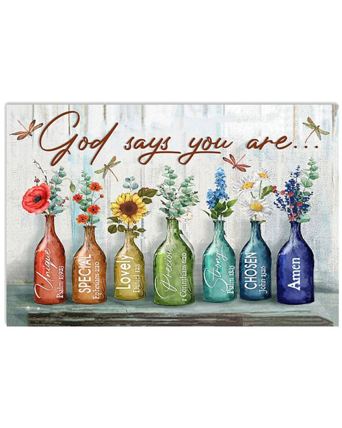 God Says You Are Easter Canvas And Poster, Wall Decor Visual Art, Wall Poster, My Poster Wall