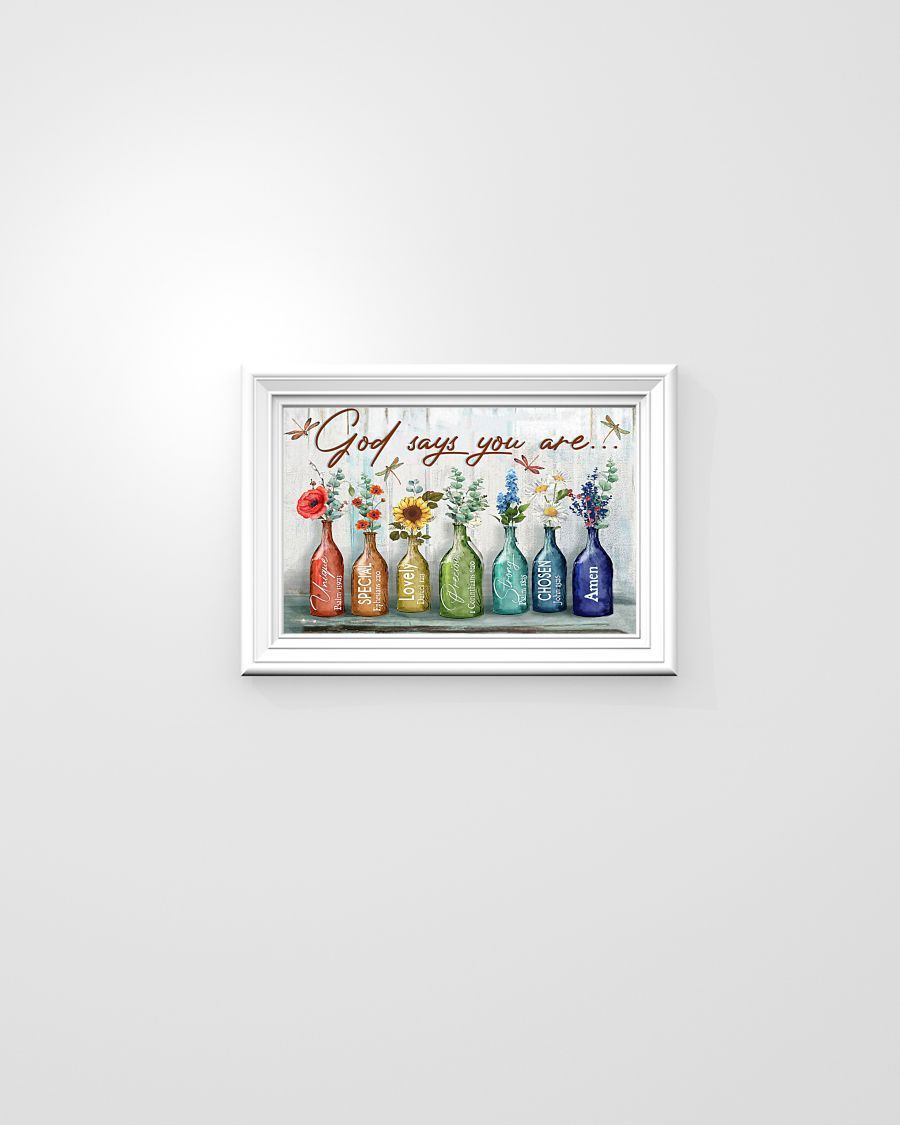 God Says You Are Easter Canvas And Poster, Wall Decor Visual Art, Wall Poster, My Poster Wall